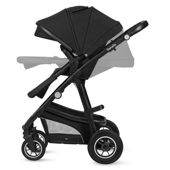 Carucior 3 in 1 Lionelo Bianka - Negru, Culoare: Negru, Model: 3 in 1 - poza 11 - ExclusivMAG.ro