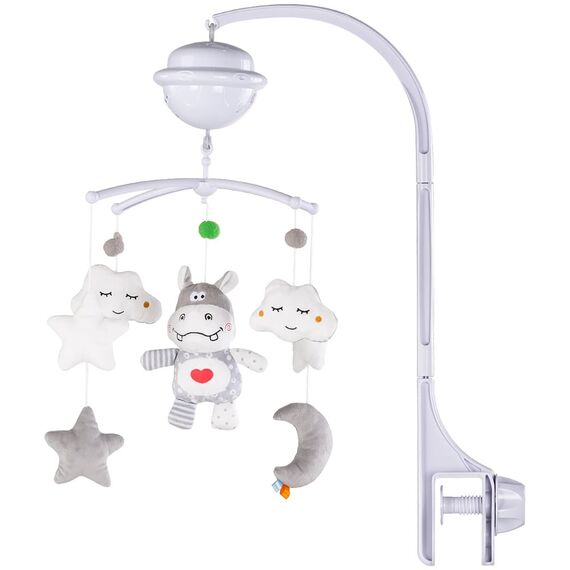 Carusel muzical pentru patut cu proiector Chipolino Hippo  - ExclusivMAG.ro
