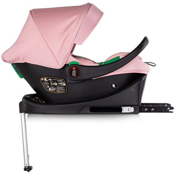 Carucior Chipolino Euphoria 3 in 1 powder pink, Culoare: Roz, Model: 3 in 1 - poza 12 - ExclusivMAG.ro