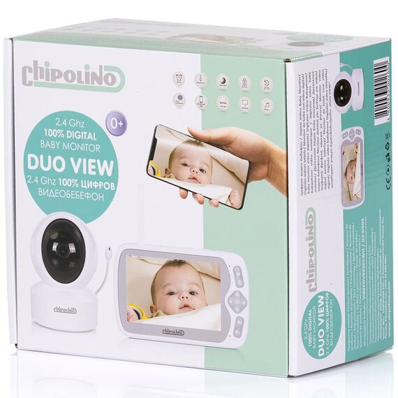Video monitor Chipolino Duo View white - poza 3 - ExclusivMAG.ro