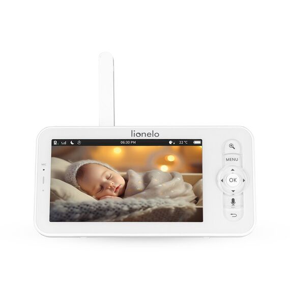 Video monitor, Lionelo, Babyline 9.2. AI, 5 inch, Camera Full HD, Zoom digital 4x, Tehnologia AI cu detectare a miscarii, Alb - poza 7 - ExclusivMAG.ro