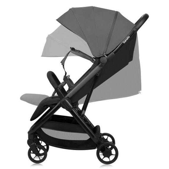Carucior sport, Lionelo, Julie Air, Pana la 22 kg, 6 luni+, Gri, Culoare: Gri, Model: sport - poza 4 - ExclusivMAG.ro