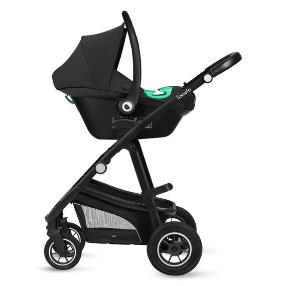 Carucior 3 in 1 Lionelo Bianka - Negru, Culoare: Negru, Model: 3 in 1 - poza 4 - ExclusivMAG.ro