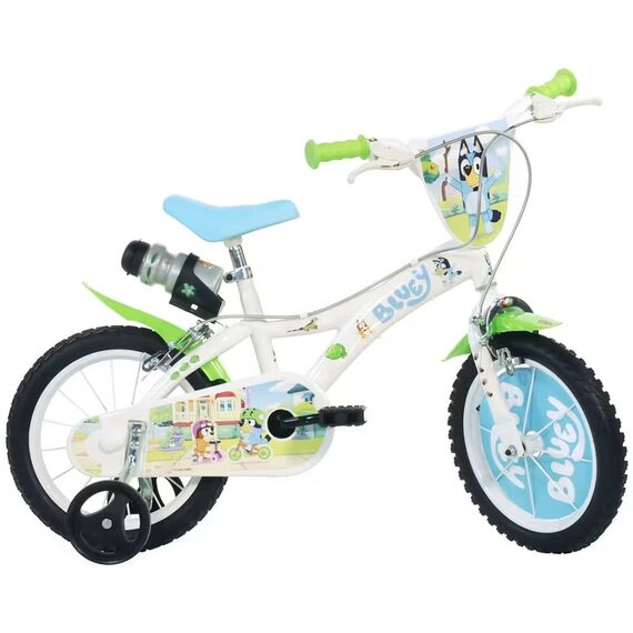Bicicleta copii Dino Bikes 14" Bluey, Culoare: Alb/Albastru, Dimensiuni: 14 inch  - ExclusivMAG.ro