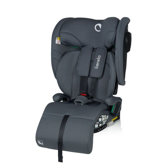 Scaun auto pliabil, Lionelo, Nelly, i-Size, 76- 150 cm, Gri, Culoare: Gri, Grupa: 9-36kg (9 luni - 12 ani) - poza 4 - ExclusivMAG.ro