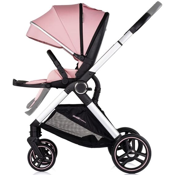 Carucior Chipolino Euphoria 3 in 1 powder pink, Culoare: Roz, Model: 3 in 1 - poza 5 - ExclusivMAG.ro