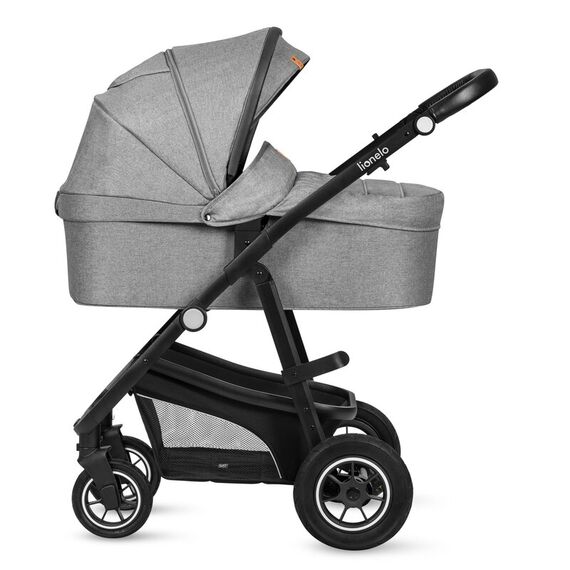 Carucior 3 in 1 Lionelo Bianka - Gri, Culoare: Gri, Model: 3 in 1 - poza 8 - ExclusivMAG.ro