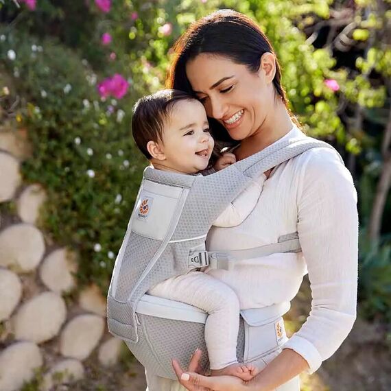 Marsupiu Alta Hip Ergobaby, 4 luni - 4 ani , 5.5-20.4 kg, Pearl Grey, Culoare: Gri deschis - poza 4 - ExclusivMAG.ro