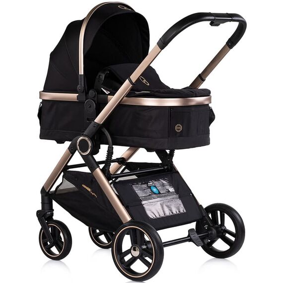 Carucior Chipolino Euphoria 3 in 1 noir, Culoare: Negru, Model: 3 in 1 - poza 2 - ExclusivMAG.ro