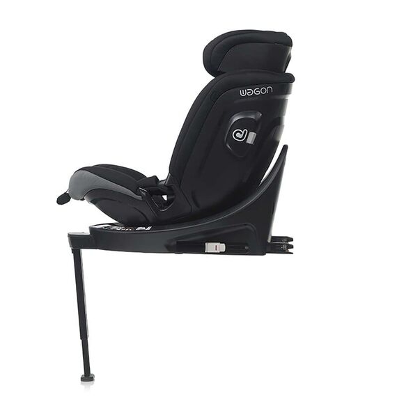Scaun auto, Be Cool, Wagon I-Size, Rotire 360 grade, 40 - 150 cm, 0 - 36 kg, Carbon, Culoare: Negru/Gri, Grupa: 0-36kg (0 luni - 12 ani) - poza 4 - ExclusivMAG.ro