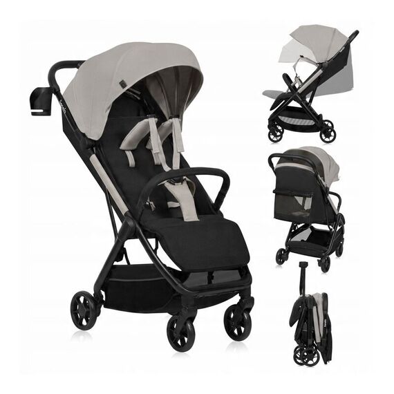 Carucior sport, Lionelo, Julie Air, Pana la 22 kg, 6 luni+, Bej, Culoare: Bej, Model: sport - poza 3 - ExclusivMAG.ro