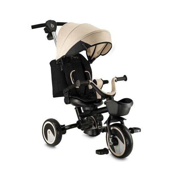 Tricicleta Multifunctionala 3 in 1 cu scaun reversibil, Momi ivi - Beige, Culoare: Bej  - ExclusivMAG.ro