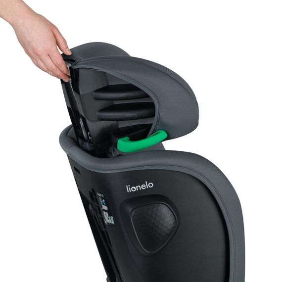 Scaun auto pliabil, Lionelo, Nelly, i-Size, 76- 150 cm, Gri, Culoare: Gri, Grupa: 9-36kg (9 luni - 12 ani) - poza 7 - ExclusivMAG.ro