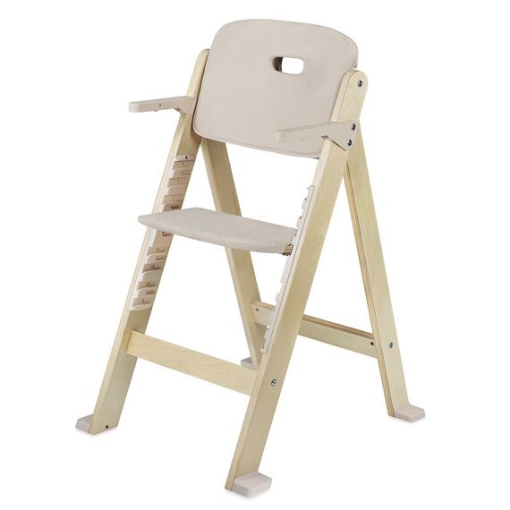 Scaun de masa, Lionelo, Floris, 3 in 1, Din Lemn, Sustine 40 kg, Bej, Culoare: Bej - poza 4 - ExclusivMAG.ro