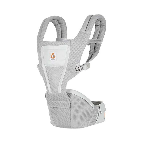 Marsupiu Alta Hip Ergobaby, 4 luni - 4 ani , 5.5-20.4 kg, Pearl Grey, Culoare: Gri deschis  - ExclusivMAG.ro