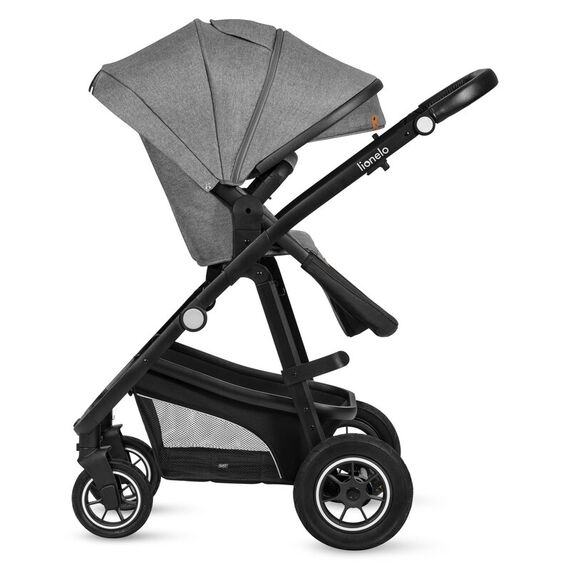 Carucior 3 in 1 Lionelo Bianka - Gri, Culoare: Gri, Model: 3 in 1 - poza 5 - ExclusivMAG.ro