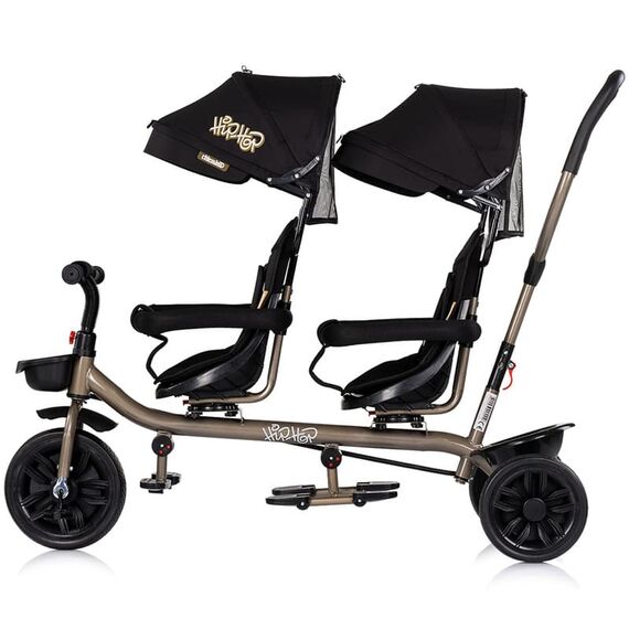 Tricicleta gemeni Chipolino Hip Hop noir, Culoare: Negru - poza 2 - ExclusivMAG.ro