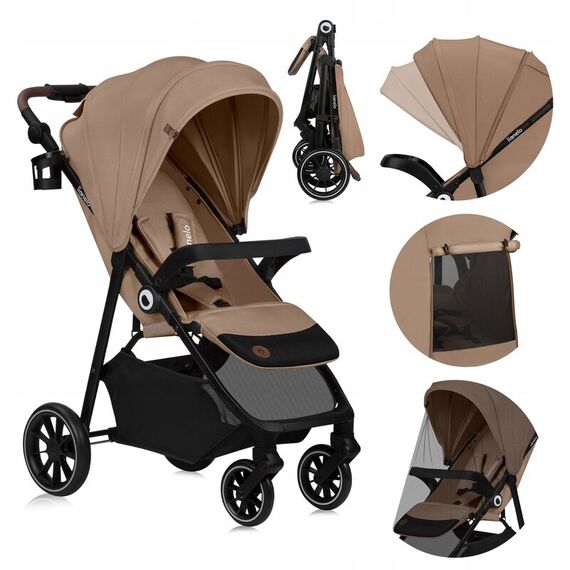 Carucior sport Lionelo Emma One, Pana la 22 kg - Bej, Culoare: Bej, Model: sport - poza 2 - ExclusivMAG.ro
