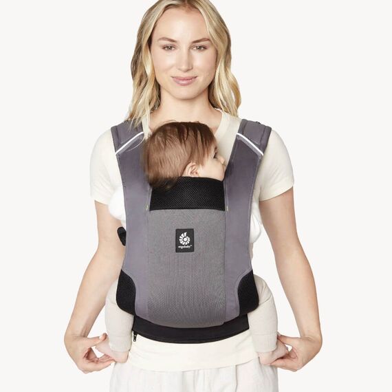 Ergobaby Marsupiu Away Graphite Grey, Culoare: Gri - poza 2 - ExclusivMAG.ro