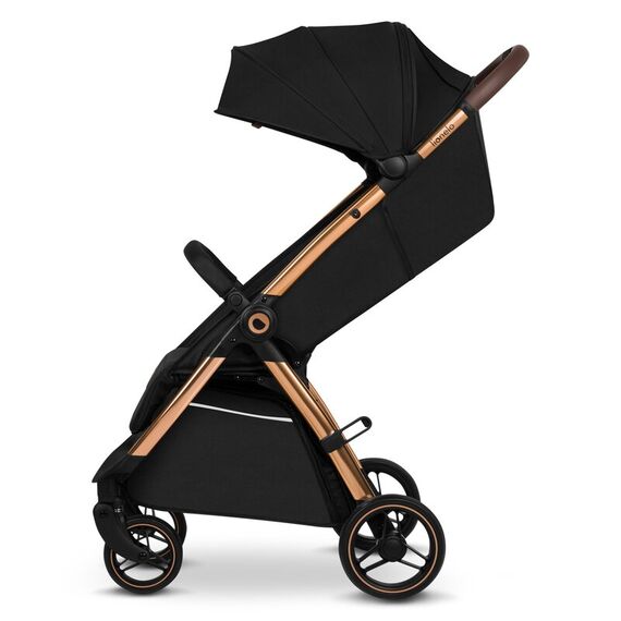 Carucior sport, Lionelo, Ingrid, Pana la 22 Kg, 6 luni+, Negru, Culoare: Negru/Auriu, Model: sport - poza 3 - ExclusivMAG.ro