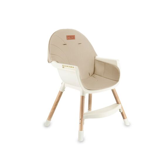 Scaun de masa copii Momi Reki, Piele ecologica, Beige, Culoare: Bej - poza 3 - ExclusivMAG.ro