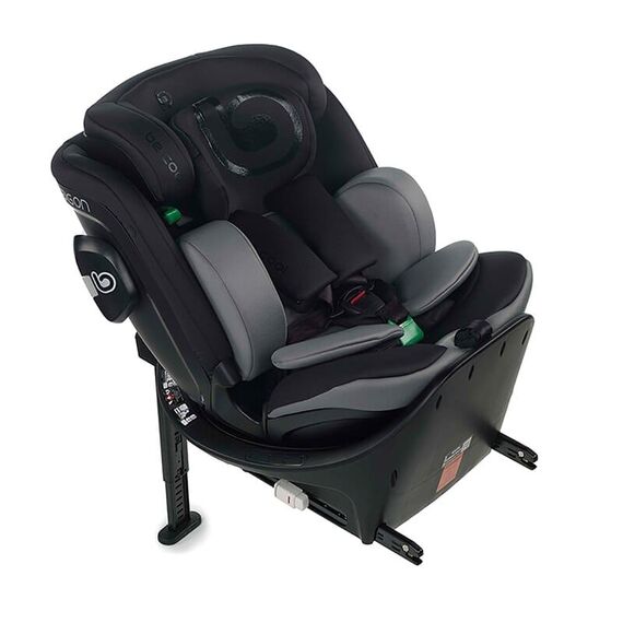 Scaun auto, Be Cool, Wagon I-Size, Rotire 360 grade, 40 - 150 cm, 0 - 36 kg, Carbon, Culoare: Negru/Gri, Grupa: 0-36kg (0 luni - 12 ani)  - ExclusivMAG.ro