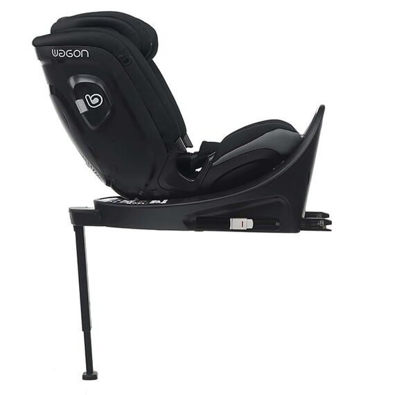 Scaun auto, Be Cool, Wagon I-Size, Rotire 360 grade, 40 - 150 cm, 0 - 36 kg, Carbon, Culoare: Negru/Gri, Grupa: 0-36kg (0 luni - 12 ani) - poza 5 - ExclusivMAG.ro