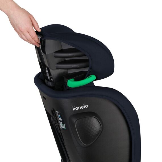 Scaun auto pliabil, Lionelo, Nelly, i-Size, 76- 150 cm, Albastru, Culoare: Albastru, Grupa: 9-36kg (9 luni - 12 ani) - poza 7 - ExclusivMAG.ro