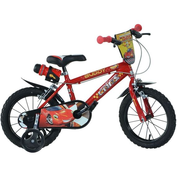 Bicicleta copii Dino Bikes 14" Cars, Culoare: Rosu, Dimensiuni: 14 inch  - ExclusivMAG.ro