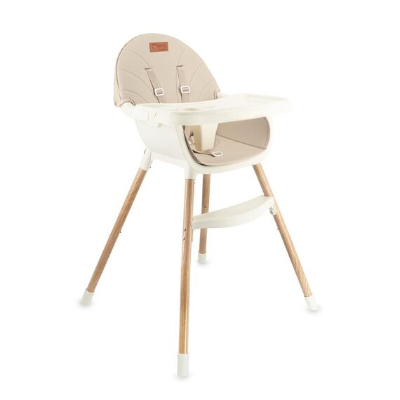 Scaun de masa copii Momi Reki, Piele ecologica, Beige, Culoare: Bej  - ExclusivMAG.ro