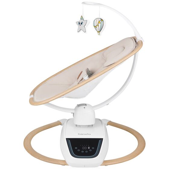 Balansoar si sezlong, Lionelo, Olivia, 2 in 1, Electric, Cu leganare 3D, Bej - poza 5 - ExclusivMAG.ro