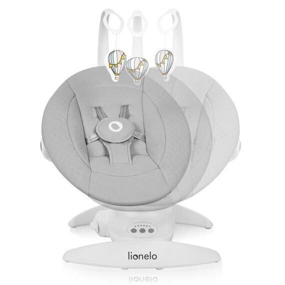 Balansoar, Lionelo, Iris, 2 in 1, Rotire 360 grade, Electric, Pana la 9 kg, Gri, Culoare: Gri - poza 6 - ExclusivMAG.ro