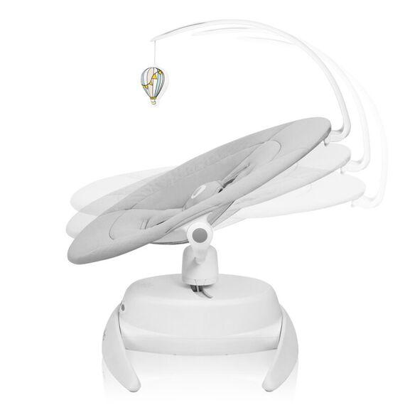 Balansoar, Lionelo, Iris, 2 in 1, Rotire 360 grade, Electric, Pana la 9 kg, Gri, Culoare: Gri - poza 4 - ExclusivMAG.ro
