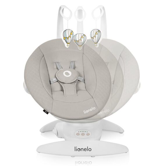 Balansoar, Lionelo, Iris, 2 in 1, Rotire 360 grade, Electric, Pana la 9 kg, Bej, Culoare: Bej - poza 5 - ExclusivMAG.ro