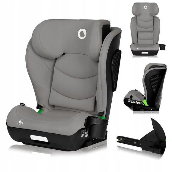 Scaun auto i-Size, Lionelo, Neal, 15-36 Kg, 100-150 cm, Cu Isofix, Conform ECE R129, Gri, Culoare: Gri, Grupa: 15-36kg (4 ani - 12 ani) - poza 2 - ExclusivMAG.ro