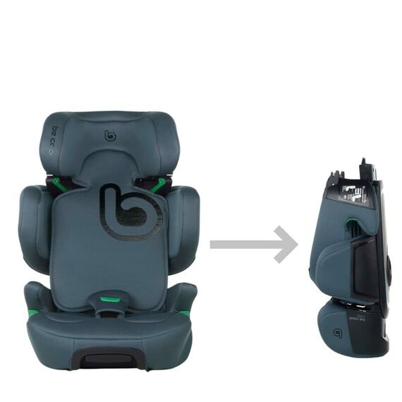 Scaun auto, Be Cool, Foldy, I-Size, 100-150 cm, 4-12 ani, ECE R129, Be Petrol, Culoare: Albastru, Grupa: 15-36kg (4 ani - 12 ani) - poza 8 - ExclusivMAG.ro