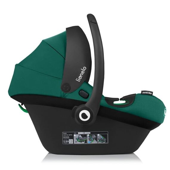 Scoică auto Lionelo Astrid i-Size - Verde, Culoare: Verde inchis, Grupa: 0-13kg (0 luni - 12 luni) - poza 6 - ExclusivMAG.ro