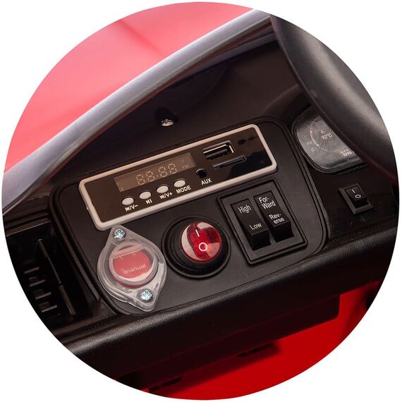 Masinuta electrica Chipolino Porsche Kayenne Red, Culoare: Rosu, Capacitate acumulator: 12V - poza 13 - ExclusivMAG.ro