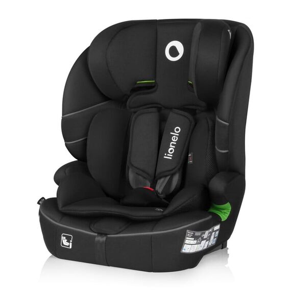 Scaun auto i-Size, Lionelo, Billy , 76 - 150 cm, Conform cu R129, Negru, Culoare: Negru, Grupa: 9-36kg (9 luni - 12 ani)  - ExclusivMAG.ro