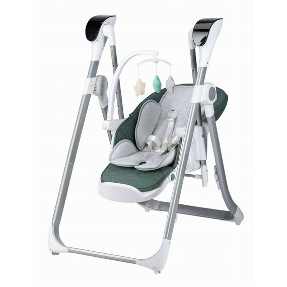 Scaun de masa si balansoar, FreeON, Oli Deluxe, 2 in 1, 0 luni+, Pistachio, Culoare: Verde inchis - poza 2 - ExclusivMAG.ro