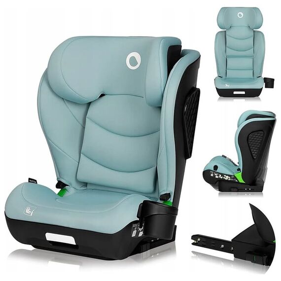 Scaun auto i-Size, Lionelo, Neal, 15-36 Kg, 100-150 cm, Cu Isofix, Conform ECE R129, Verde Turquoise, Culoare: Turcoaz, Grupa: 15-36kg (4 ani - 12 ani) - poza 2 - ExclusivMAG.ro