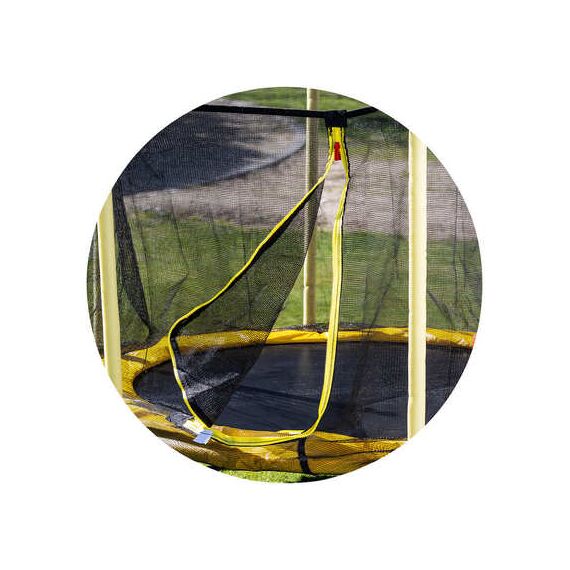 Trambulina Chipolino Sporty 140 cm cu cos baschet yellow - poza 4 - ExclusivMAG.ro