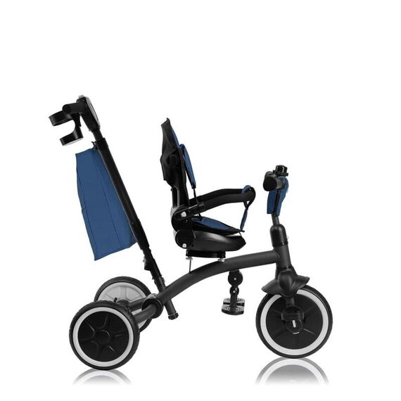 Tricicleta copii, Lionelo, Tris Plus, Pana la 25 kg, Rotire 360 grade, Conform cu EN71, 9 luni-5 ani, Albastru, Culoare: Albastru - poza 6 - ExclusivMAG.ro