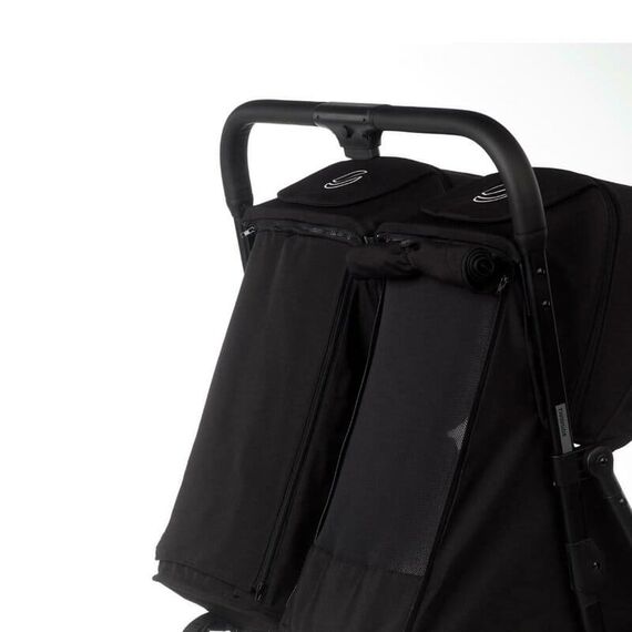 Carucior gemeni pliabil Twinside Jane, De la nastere pana la 22 Kg, Coal - poza 6 - ExclusivMAG.ro