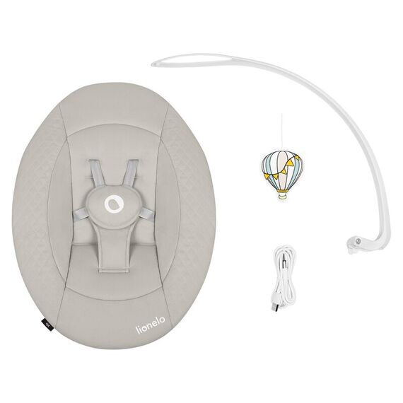 Balansoar, Lionelo, Iris, 2 in 1, Rotire 360 grade, Electric, Pana la 9 kg, Bej, Culoare: Bej - poza 10 - ExclusivMAG.ro