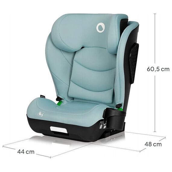 Scaun auto i-Size, Lionelo, Neal, 15-36 Kg, 100-150 cm, Cu Isofix, Conform ECE R129, Verde Turquoise, Culoare: Turcoaz, Grupa: 15-36kg (4 ani - 12 ani) - poza 9 - ExclusivMAG.ro