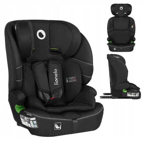Scaun auto i-Size, Lionelo, Billy , 76 - 150 cm, Conform cu R129, Negru, Culoare: Negru, Grupa: 9-36kg (9 luni - 12 ani) - poza 6 - ExclusivMAG.ro