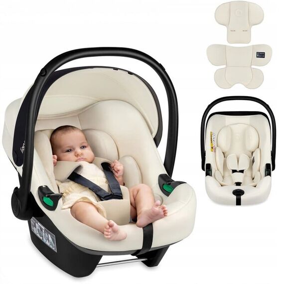 Scoică auto Lionelo Astrid i-Size - Crem, Culoare: Crem, Grupa: 0-13kg (0 luni - 12 luni) - poza 8 - ExclusivMAG.ro