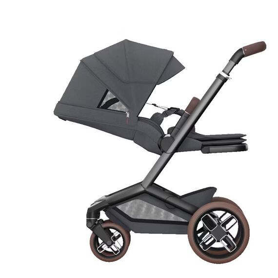 Carucior 2 in 1 Maxi-Cosi FAME Twillic Graphite, Culoare: Gri, Model: 2 in 1 - poza 8 - ExclusivMAG.ro