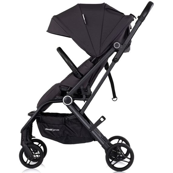Carucior sport Chipolino Go Twist cu sezut rotativ charcoal, Culoare: Negru, Model: sport - poza 2 - ExclusivMAG.ro